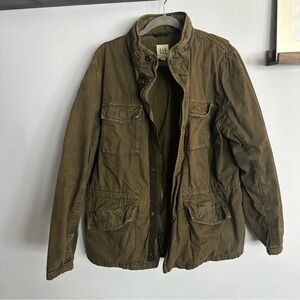 GAP Military Field Jacket in Olive Green